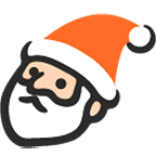 Émoji 🎅 Père Noël sur Google Android 4.4.