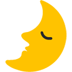 🌛 Emoji Mondsichel mit Gesicht links Google Android 4.4.