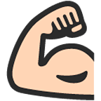 Emoji 💪 Bicipite su Google Android 4.4.