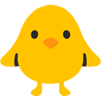 🐥 Emoji Pollito De Frente en Google Android 4.4.