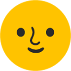 🌝 Emoji Luna Llena Con Cara en Google Android 4.4.