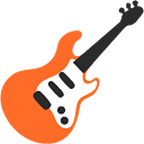Émoji 🎸 Guitare sur Google Android 4.4.