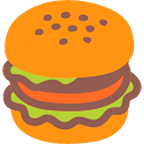 Émoji 🍔 Hamburger sur Google Android 4.4.