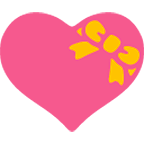 Emoji 💝 Cuore Con Fiocco su Google Android 4.4.