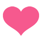 Emoji ❤️ Cuore Rosso su Google Android 4.4.