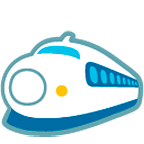 🚅 Emoji Trem De Alta Velocidade Japonês na Google Android 4.4.