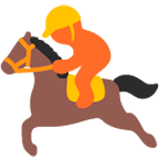 🏇 Emoji Corrida De Cavalos na Google Android 4.4.
