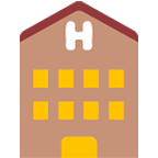 Emoji 🏨 Hotel su Google Android 4.4.