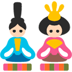 🎎 Emoji japanische Puppen Google Android 4.4.