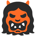 👹 Emoji Demonio Japonés Oni en Google Android 4.4.