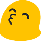 Emoji 😙 Faccina Che Bacia Con Occhi Sorridenti su Google Android 4.4.