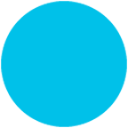 🔵 Emoji Círculo Azul Grande en Google Android 4.4.
