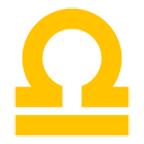 Emoji ♎ Segno Zodiacale Della Bilancia su Google Android 4.4.