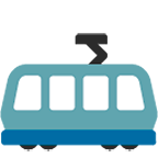 Emoji 🚈 Metrotranvia su Google Android 4.4.