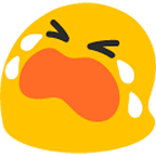 😭 Emoji Cara Llorando Fuerte en Google Android 4.4.