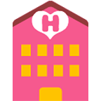 Émoji 🏩 Love Hotel sur Google Android 4.4.