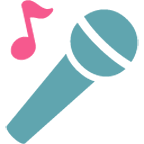 Emoji 🎤 Microfono su Google Android 4.4.