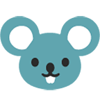 Emoji 🐭 Muso Di Topo su Google Android 4.4.