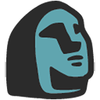 🗿 Emoji Estatua Moái en Google Android 4.4.