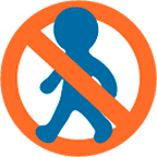 🚷 Emoji Fußgänger verboten Google Android 4.4.
