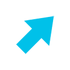 Emoji ↗️ Freccia Rivolta Verso Destra Che Punta In Alto su Google Android 4.4.