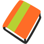 📔 Emoji Notizbuch mit dekorativem Einband Google Android 4.4.