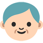 👴 Emoji älterer Mann Google Android 4.4.