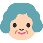 Émoji 👵 Femme âgée sur Google Android 4.4.