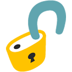 Emoji 🔓 Lucchetto Aperto su Google Android 4.4.