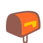 📭 Emoji Caixa De Correio Aberta Com Bandeira Abaixada na Google Android 4.4.