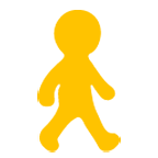 Emoji 🚶 Pedone su Google Android 4.4.