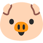 Emoji 🐷 Muso Di Maiale su Google Android 4.4.