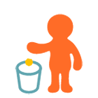 Emoji 🚮 Simbolo Per La Raccolta Dei Rifiuti su Google Android 4.4.