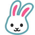 🐰 Emoji Cara De Conejo en Google Android 4.4.