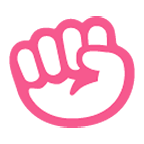 Emoji ✊ Pugno su Google Android 4.4.