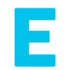 🇪 Emoji Indicador regional Símbolo Letra E en Google Android 4.4.