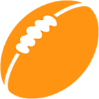 🏉 Emoji Balón De Rugby en Google Android 4.4.