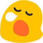 Emoji 😪 Faccina Assonnata su Google Android 4.4.
