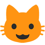 😺 Emoji Gato Sonriendo en Google Android 4.4.