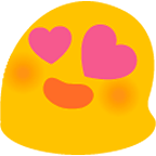😍 Emoji Cara Sonriendo Con Ojos De Corazón en Google Android 4.4.