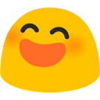 😄 Emoji Cara Sonriendo Con Ojos Sonrientes en Google Android 4.4.