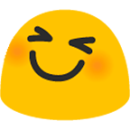 😆 Emoji grinsendes Gesicht mit zusammengekniffenen Augen Google Android 4.4.