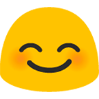 😊 Emoji Cara Feliz Con Ojos Sonrientes en Google Android 4.4.