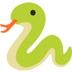Emoji 🐍 Serpente su Google Android 4.4.