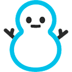 ⛄ Emoji Schneemann ohne Schneeflocken Google Android 4.4.