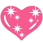 💖 Emoji Corazón Brillante en Google Android 4.4.