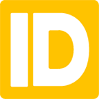 Emoji 🆔 Pulsante ID su Google Android 4.4.