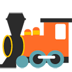 🚂 Emoji Locomotora De Vapor en Google Android 4.4.