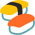 Émoji 🍣 Sushi sur Google Android 4.4.