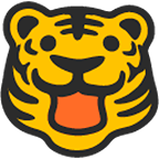 🐯 Emoji Tigergesicht Google Android 4.4.